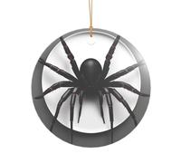 Cadeau de mariage personnalisé avec motif araignée noire, décoration de Noël en acrylique pour jeunes mariés et couples