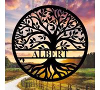 Cadeau de mariage personnalisé pour couple, panneau d'art mural en métal personnalisé, monogramme extérieur pour nom de famille, décoration de Noël, Saint-Valentin, pendaison de crémaillère