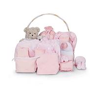 Cadeau de Naissance Personnalisé de Luxe | Premium Panier bébé complet | Style de rêve classique | 3-6 mois (rose) | BebeDeParis