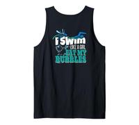 Cadeau de Natation pour Filles « I Swim Like A Girl Eat My Bubbles » Débardeur