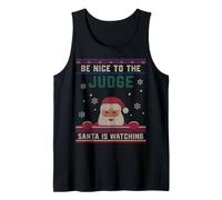 Cadeau de Noël Amusant « Be Nice to The Judge Santa is Watching » Débardeur