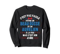 Cadeau De Noël Drôle Pour Homme Beau Gosse Aurelien Humour Sweatshirt