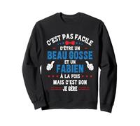 Cadeau De Noël Drôle pour Homme Beau Gosse Fabien Humour Sweatshirt