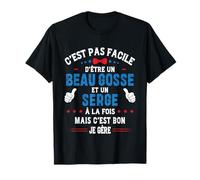 Cadeau De Noël Drôle Pour Homme Beau Gosse Serge Humour T-Shirt