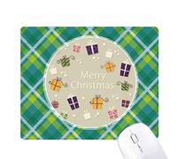 cadeau de noël joyeux festival de noël réseaux verte grille pixel tapis de souris