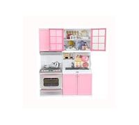 Cadeau de Noël Mini Enfants Cuisine Jeux de simulation de cuisine Ensemble Cuisinière Cabinet Filles Jouet