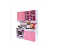 Cadeau de Noël Mini Kids Cuisine Jeux de Simulation de Cuisine Ensemble Cuisinière Cabinet Filles Jouet BT592