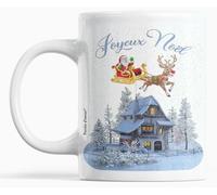 Cadeau de Noël Mug Joyeux Noël Tasse Idée cadeau pour la fête de Noel A offrir à toute la Famille Idéal Fête de fin d'année