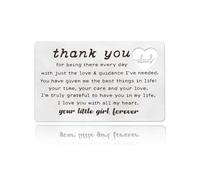 Cadeau de Noël pour papa, cadeau d'anniversaire pour homme, papa, carte de remerciement, portefeuille pour homme, beau-père, cadeau de Noël pour père et papa en bonus, Thank you for being there every