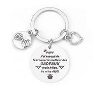 Cadeau de Noël pour Papy - Porte-Clé Grand-Père avec Cadeau Original pour la Fête des Pères