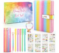 Cadeau de Nouvel An pour filles de 8, 9, 10, 11, 12, 13, 14 ans, journal secret pour filles, journal avec serrure pour filles de 7 à 15 ans, journal verrouillable pour filles, stylo, cadeaux