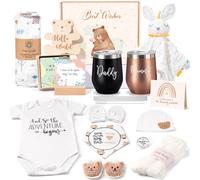 Cadeau de nouvelle maman pour femme, cadeau de grossesse avec maman et papa ensemble de gobelets pour les premières mamans, futurs parents, révélation du sexe, fête prénatale, meilleur cadeau de bébé