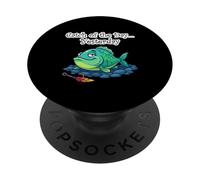 Cadeau de pêche Amusant - Catch of The Day Fish PopSockets PopGrip Adhésif