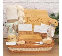 Cadeau de pendaison de crémaillère, pendaison de crémaillère, idée cadeau pour une nouvelle maison, panier de service tissé, chemin de table