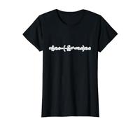 Cadeau de Physique quantique de l'équation de Schrödinger T-Shirt Graphique avec Valeur, Femme, Noir, XS