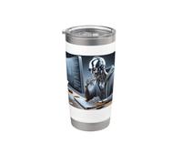Cadeau de pirate éthique IA Intelligence artificielle Gobelet isotherme en acier inoxydable double paroi