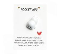 Cadeau de poche scellé de poche, décoration de poche spéciale et mignonne, mini cadeau de poche, décoration Poc/ket Hu/gs pour ami, mignon M/ini Ke/epsake avec carte de message, cadeau Mi/ni Hu/g pour