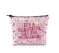 Cadeau de pom-pom girl - Cadeau d'équipe de pom-pom girl - Cadeau de remerciement - C'est une belle journée pour les pom-pom girls - Trousse de maquillage pour les amateurs de pom-pom girl, Pour sac