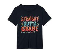 Cadeau de première année pour Professeur de première année T-Shirt, Femme Grandes Tailles, Noir, 6X