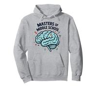 Cadeau de Reconnaissance pour Enseignant de maîtrise du collège Sweat à Capuche, Unisexe pour Adultes, Gris Chiné, XXL