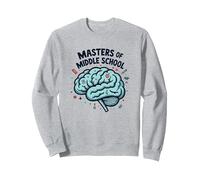 Cadeau de Reconnaissance pour Enseignant de maîtrise du collège Sweatshirt, Unisexe pour Adultes, Gris Chiné, XXL