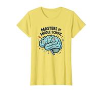 Cadeau de Reconnaissance pour Enseignant de maîtrise du collège T-Shirt, Femme, Citron, XXL