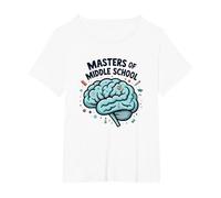 Cadeau de Reconnaissance pour Enseignant de maîtrise du collège T-Shirt, Femme Grandes Tailles, Blanc, 4X