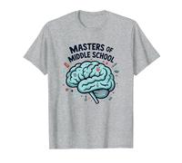 Cadeau de Reconnaissance pour Enseignant de maîtrise du collège T-Shirt, Homme, Gris Chiné, 3XL