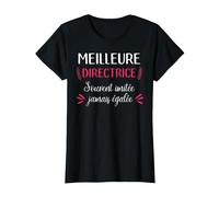 Cadeau De Remerciement Humour Meilleure Directrice D'école T-Shirt, Femme, Noir, 3XL