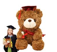 Cadeau de remise des diplômes, ours en peluche diplômé | Présenter un grand ours mignon avec un parchemin, une animale en peluche en peluche, des cadeaux de diplômes de décoration de table de t