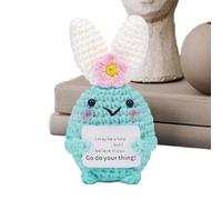 Cadeau de requin au crochet positif - Crochet pour débutant | Kit de démarrage lapin au crochet pour débutants. Peluche faite à la main pour soutenir les émotions. Décoration de Noël. Cadeau