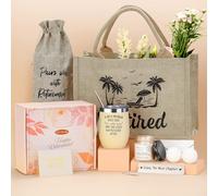 Cadeau de retraite pour femme 2024, cadeau de retraite heureux et cool pour femme, grand-mère, collègue, enseignante, retraitée, maman, meilleures idées de cadeaux de retraite, panier cadeau amusant
