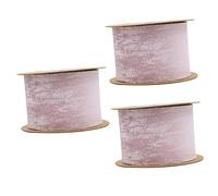 Cadeau de ruban Papier d'emballage de papillon, 3 rouleaux de ruban de 5 m de large for ajouter de l'élégance à votre fête, for les nœuds, les gâteaux, les cheveux et les décorations de fête