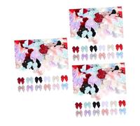 Cadeau de ruban Papier d'emballage de papillon, Lot de 3 petits nœuds for travaux manuels, mini nœuds for vêtements, mini nœuds décoratifs, petits nœuds en ruban, nœuds for décoration de gâteaux, peti