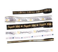 Cadeau de ruban Papier d'emballage de papillon, Lot de 5 couronnes en toile de jute avec nœuds et rubans, for fête, dentelle, gâteau, paillettes, bandes adhésives en strass, guirlandes, perles, décora