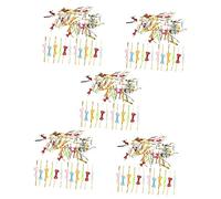 Cadeau de ruban Papier d'emballage de papillon, Lot de 500 nœuds papillon for décoration de Noël, décorations de gâteaux, serre-câbles, nœuds dorés for emballage, attaches métalliques, nœuds for sucet