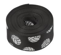 Cadeau de ruban Papier d'emballage de papillon, Rouleau de ruban en polyester for décorations festives, for gâteaux, nœuds de cheveux, décorations de fête(Black)