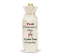 Cadeau de Saint-Valentin amusant pour femme, mari, sac cadeau de Saint-Valentin pour petit ami, petite amie, cadeau de Saint-Valentin pour femme, homme, sac de vin pour bouteille de vin