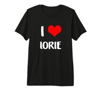 Cadeau de Saint-Valentin avec Inscription « I Love Lorie » pour Anniversaire de Mariage 6 Ans T-Shirt Haut de Gamme