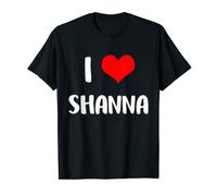 Cadeau de Saint Valentin pour anniversaire de mariage avec inscription « I Love Shanna » T-Shirt