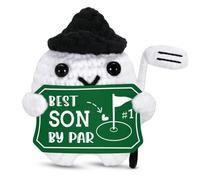 Cadeau de Saint-Valentin pour fils de la part de maman, papa, cadeau de golf pour homme, golfeur, poupée au crochet, idée cadeau de fête des pères pour lui, adulte, beau-fils, accessoires de golf