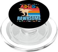 Cadeau de Sensibilisation à l'attention, Dinosaure « ADHD is Awesome » pour garçons et Filles PopSockets PopGrip pour MagSafe