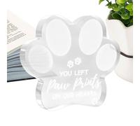 Cadeau de Sympathie pour la Perte d'un Chien Souvenir en Forme d'Empreinte