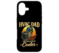 Cadeau de Technicien CVC pour Les Papas comme Un Papa Ordinaire mais Refroidisseur Coque pour iPhone 17