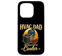 Cadeau de Technicien CVC pour Les Papas comme Un Papa Ordinaire mais Refroidisseur Coque pour iPhone 15 Pro