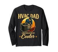 Cadeau de Technicien CVC pour Les Papas comme Un Papa Ordinaire mais Refroidisseur Manche Longue