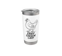 Cadeau de troupeau d'arrière-cour d'amant de poule de dame Gobelet isotherme en acier inoxydable double paroi
