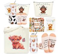 Cadeau de vache des Highlands pour femme, animal en peluche pour les amateurs de vaches, décoration de vache des Highlands, chaussettes en peluche pour les amateurs de vache des Highlands, joli cadeau