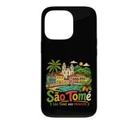 Cadeau de Voyage à Sao Tomé-et-Principe dessiné à la Main Coque pour iPhone 13 Pro