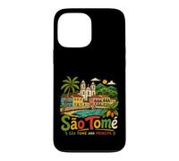 Cadeau de Voyage à Sao Tomé-et-Principe dessiné à la Main Coque pour iPhone 13 Pro Max